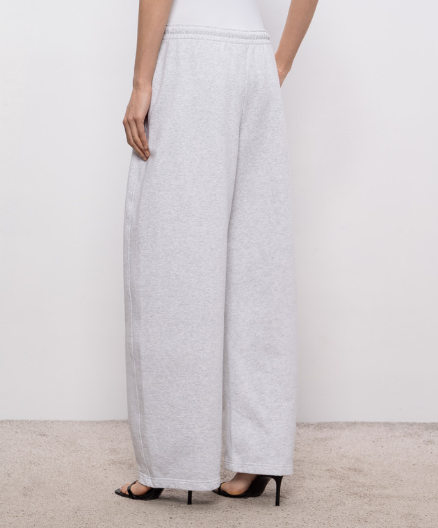 Alexander Wang Серые меланжевые утепленные спортивные штаны 1CC2264040 изображение 4