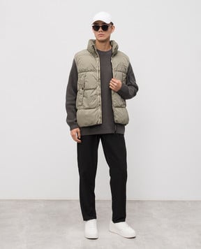 C.P. Company Сірий светр з патчем логотипа MKN023A005558G