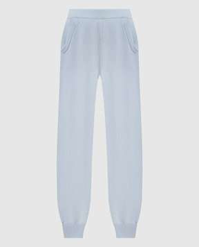 Allude Голубые спортивные штаны из кашемира 26211117