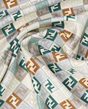 Fendi Платок из шелка в клетку FXT091AUMD