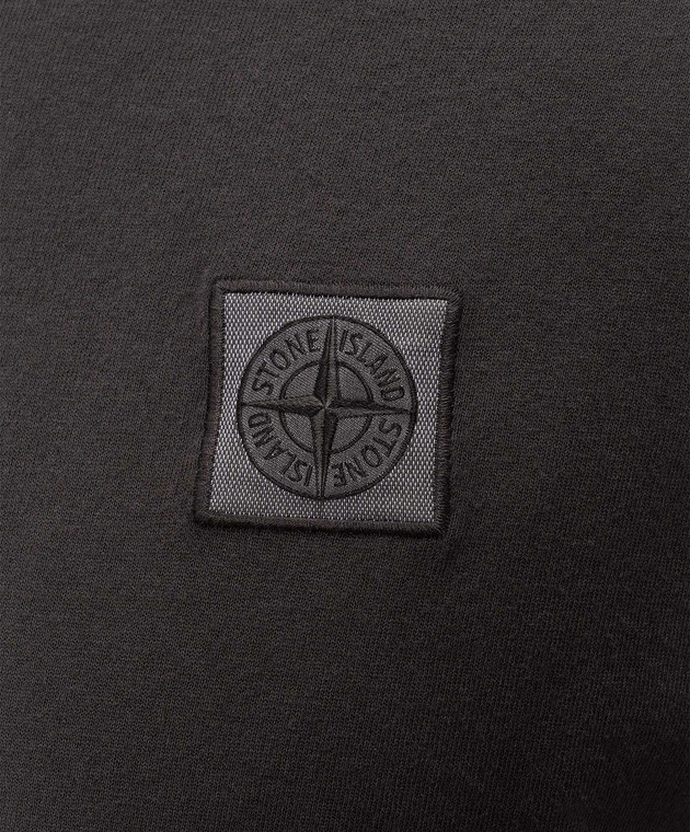 Stone Island Сіра футболка з нашивкою логотипа L2S152100026S0057 зображення 5