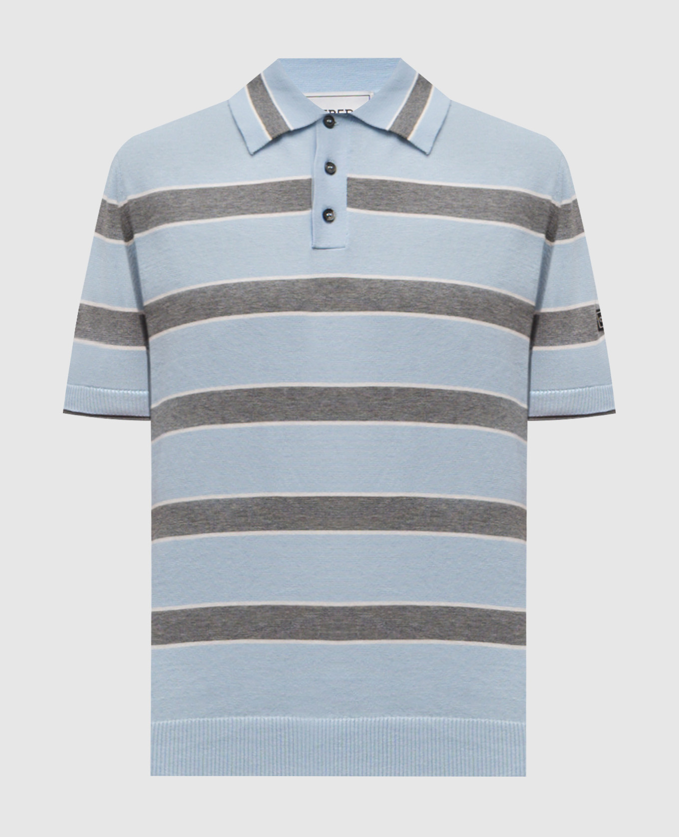 

Голубое поло в полоску, Голубой, Поло