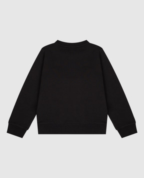 Moncler ENFANT Дитячий чорний світшот з вишивкою логотипа L29548G00022899PS