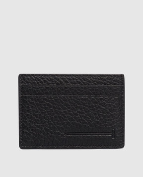 Tom Ford Чорний шкіряний картхолдер з логотипом YH416LCL499S