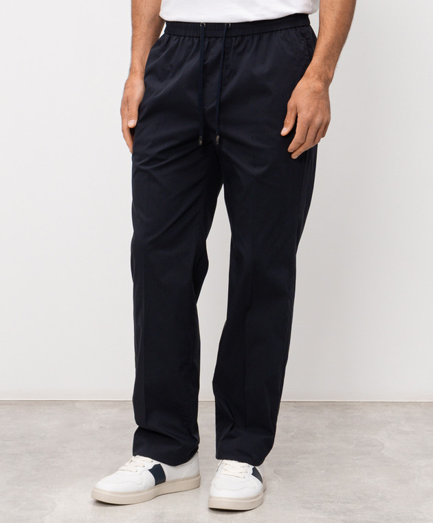 Peserico Сині штани з нашивкою логотипа R5423400029 зображення 2