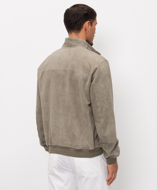 Cashmere&Whiskey Замшева куртка кольору хакі 23254100332 зображення 4