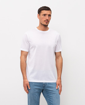 Cashmere&Whiskey Біла футболка з бавовни 51502