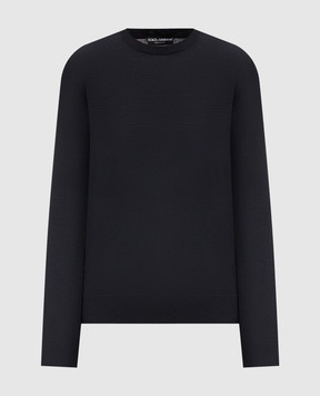 Dolce&Gabbana Темно-синій джемпер з кашеміру GXX02TJBW1W