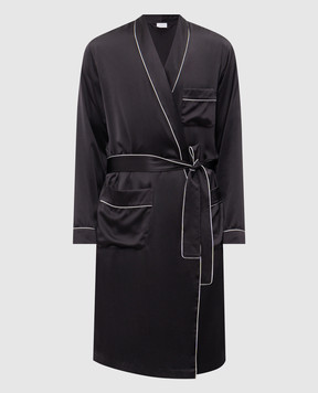 Zimmerli Чорний халат із шовку 600075131067