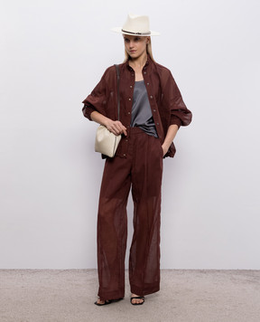 Brunello Cucinelli Коричневые брюки M0F91P9174