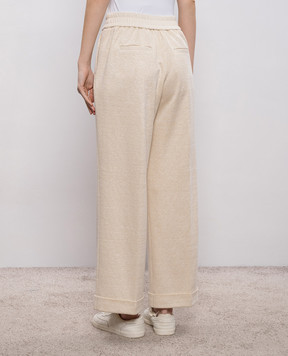 Peserico Бежеві спортивні штани з люрексом P04454J006137