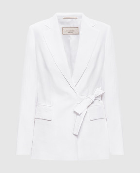 Peserico Белый жакет с льном S0122905435