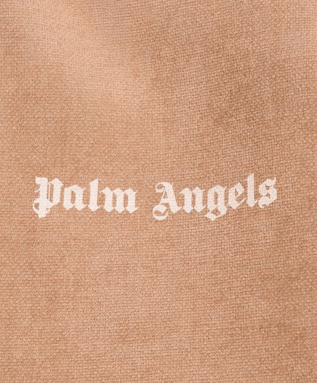 Palm Angels Детская коричневая спортивная куртка F6PAJBJK128 изображение 3