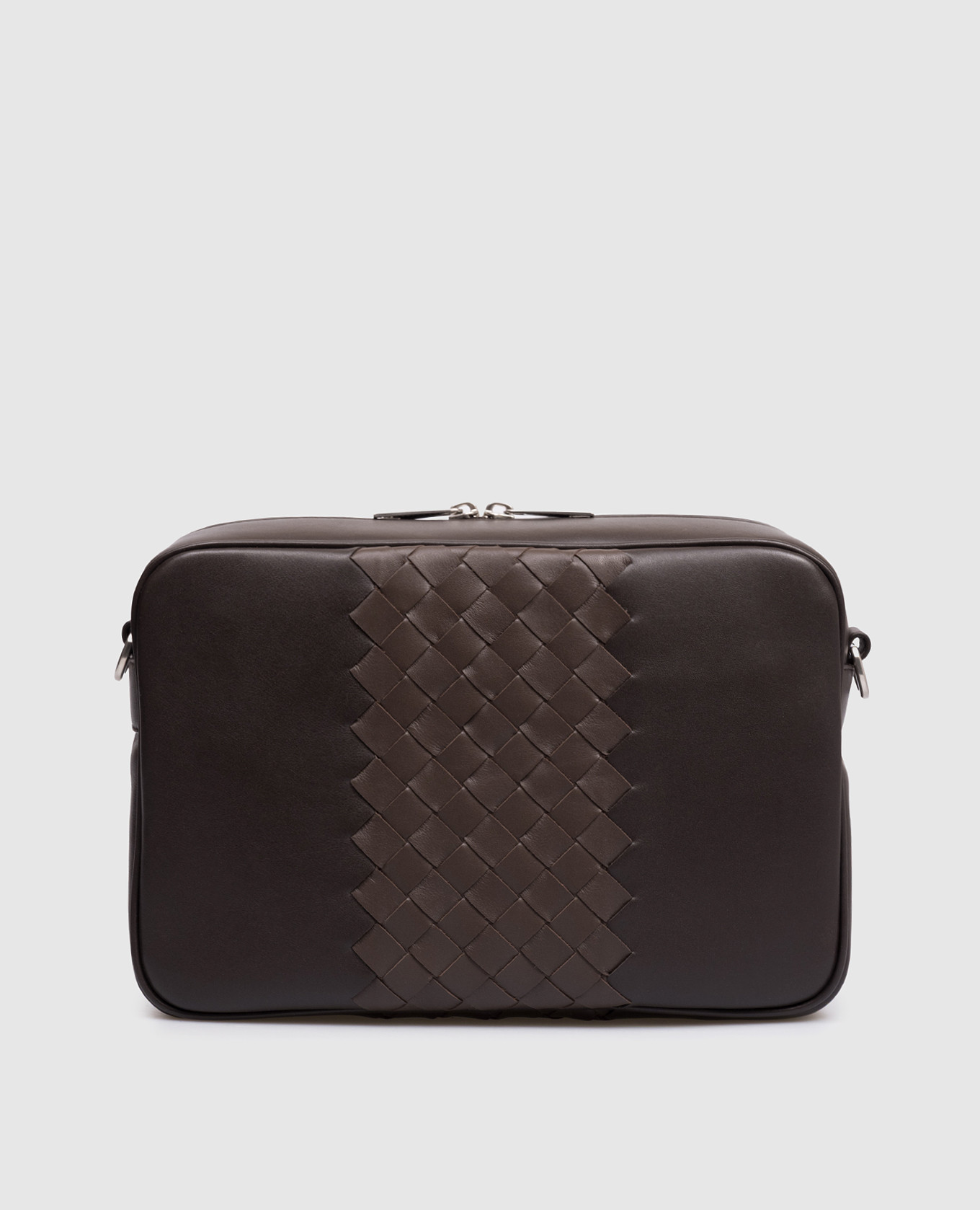 

Коричневая кожаная сумка Intrecciato, Коричневый, Сумки через плечо