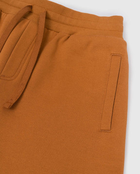 Dolce&Gabbana Дитячі коричневі шорти з принтом L4JQR4G7PSK36