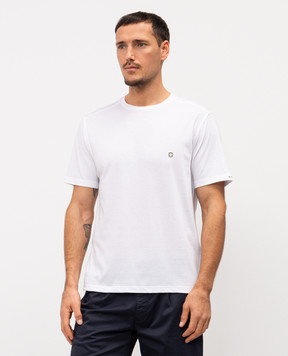 Stefano Ricci Белая футболка с эмблемой MNH6104920803