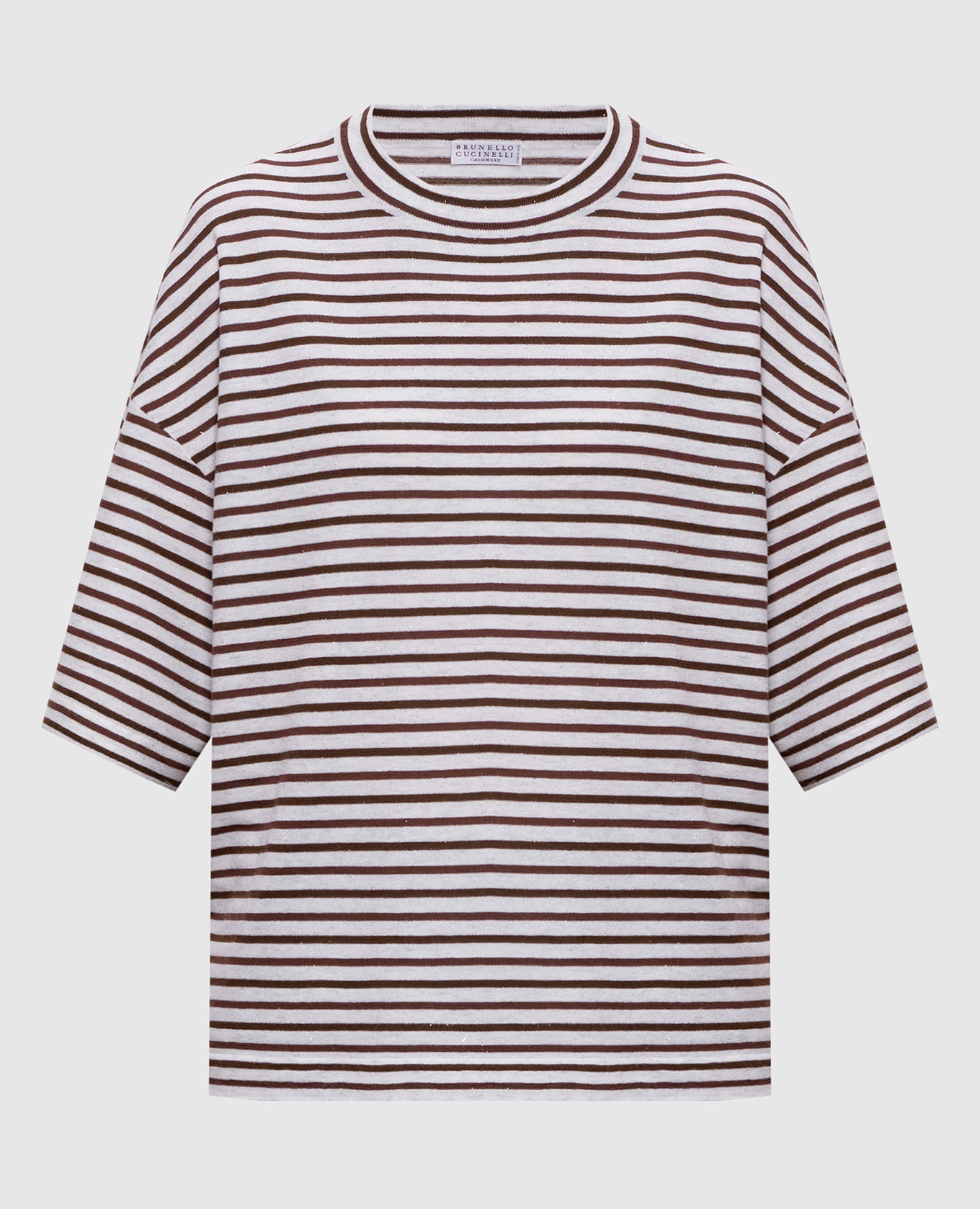 Белая футболка с кашемиром