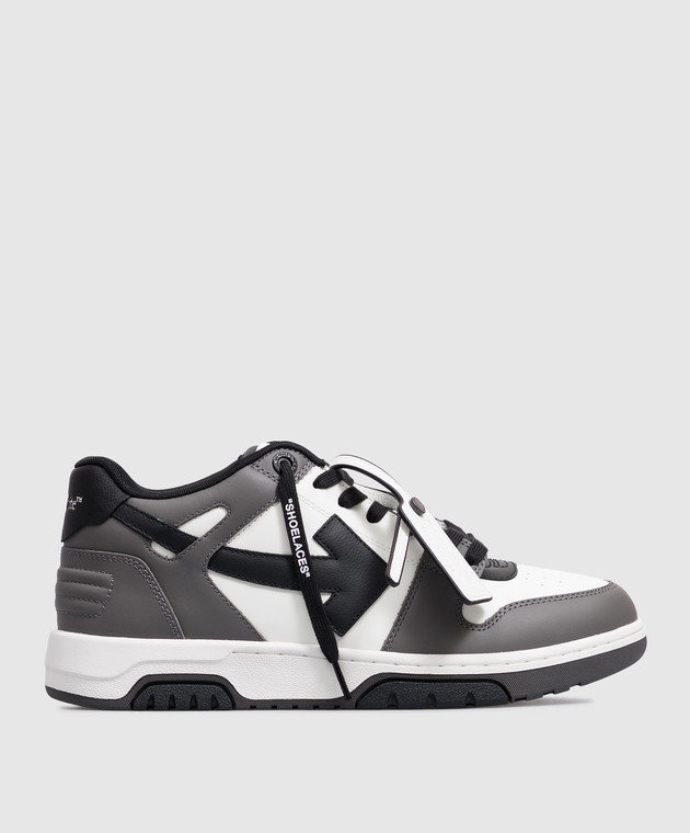 Off-White Кожаные кроссовки Out Of Office с принтом логотипа M189C9L013