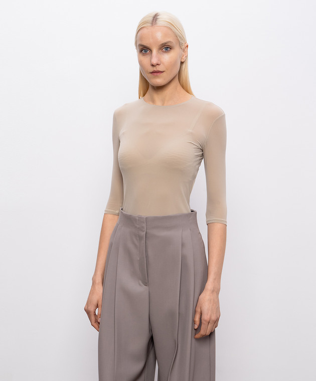 Thierry Mugler Бежевий топ 26S3TO08855015 зображення 3