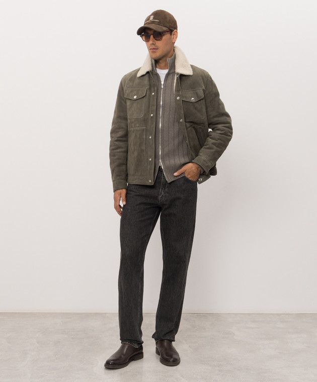 Brunello Cucinelli Сірий кардиган M22506006 зображення 2