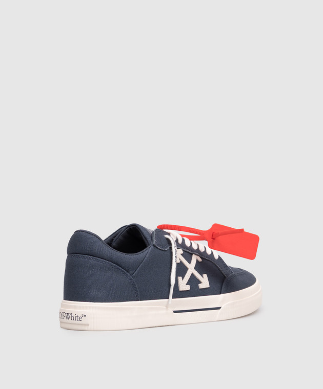 Off-White Сині кросівки Vulcanized OMIA293S26FAB001 зображення 3