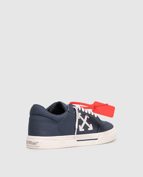 Off-White Сині кросівки Vulcanized OMIA293S26FAB001