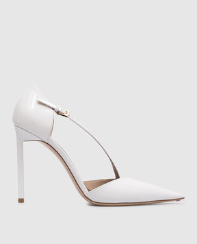 Tom Ford Білі шкіряні лаковані туфлі W3809LCL072P