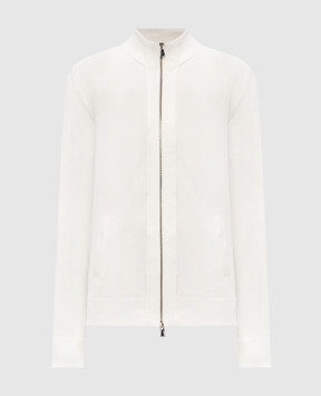 ISAIA Белый кардиган из хлопка MG8458Y0540