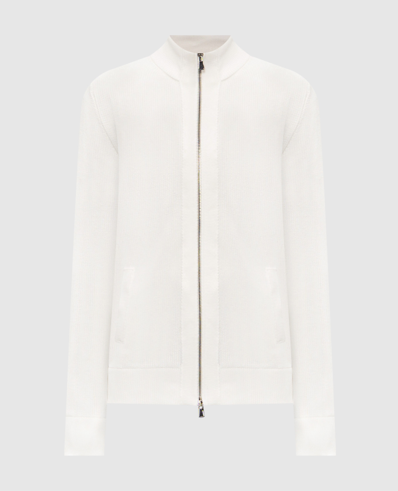 Белый кардиган из хлопка