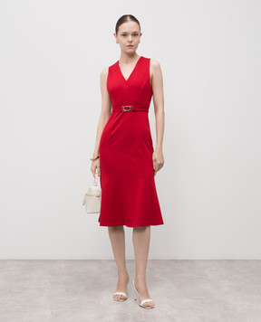 Twinset Червона сукня з логотипом 252TP2606