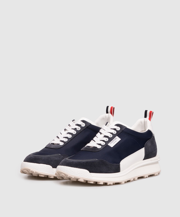 Thom Browne Сині комбіновані кросівки MFD271BF0488 зображення 2