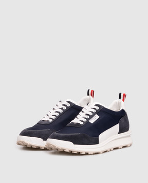 Thom Browne Синие комбинированные кроссовки MFD271BF0488