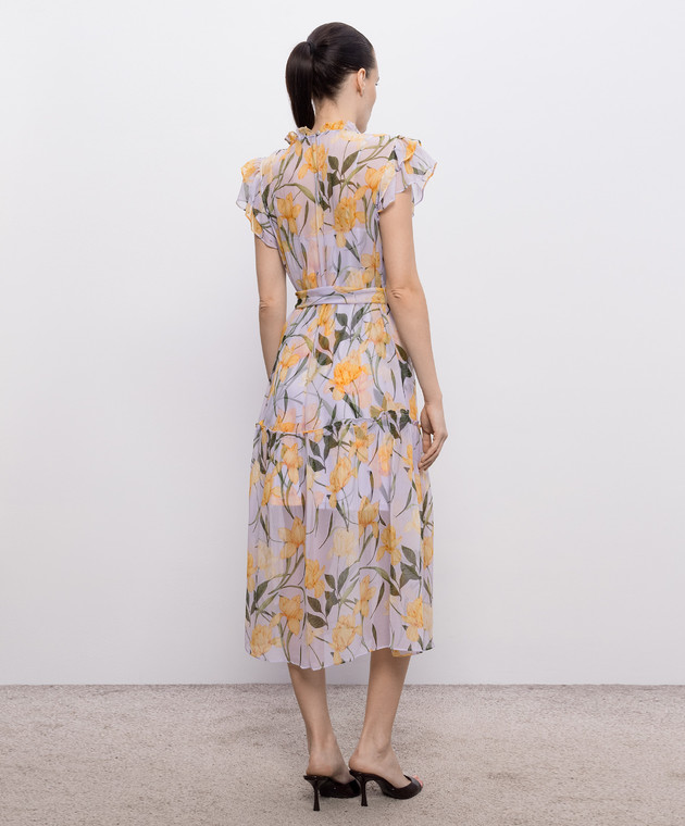 Christy Lynn Фіолетова сукня Vera із шовку CLD402F12 зображення 3