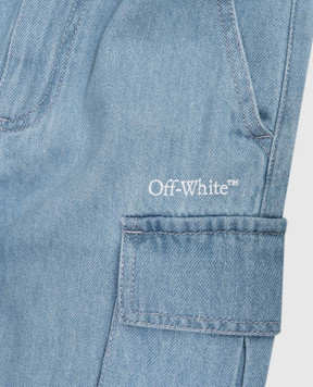Off-White Дитячі блакитні джинсові шорти 44BYC002S26D001