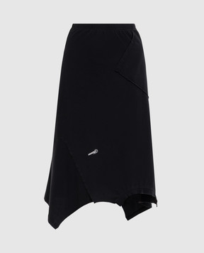 Vetements Чорна спідниця асиметричного крою WH27SK167B