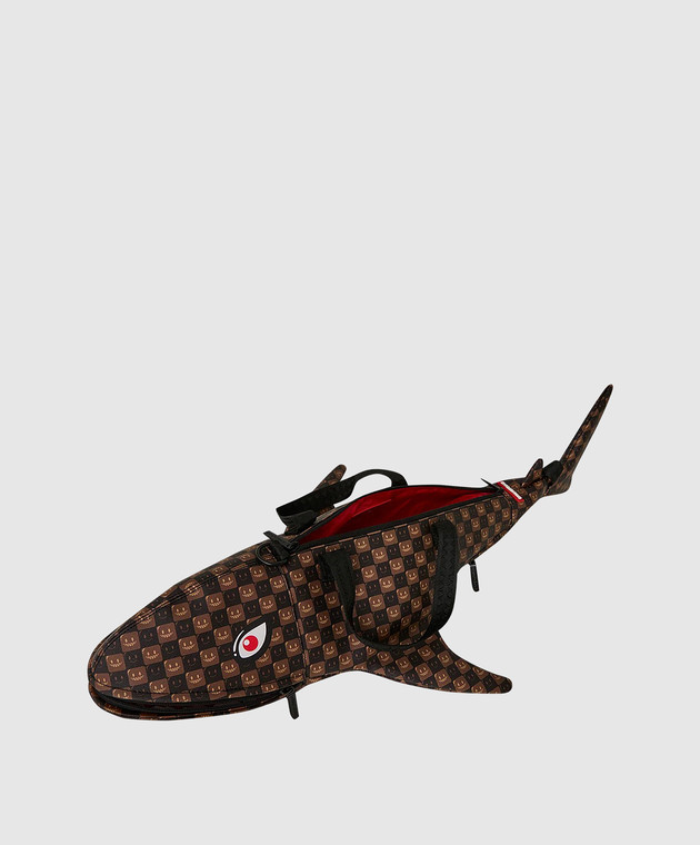 Sprayground Дитяча коричнева сумка GRIN & GRIND SHARK SHARKS IN PARIS 910D9486NSZ зображення 3