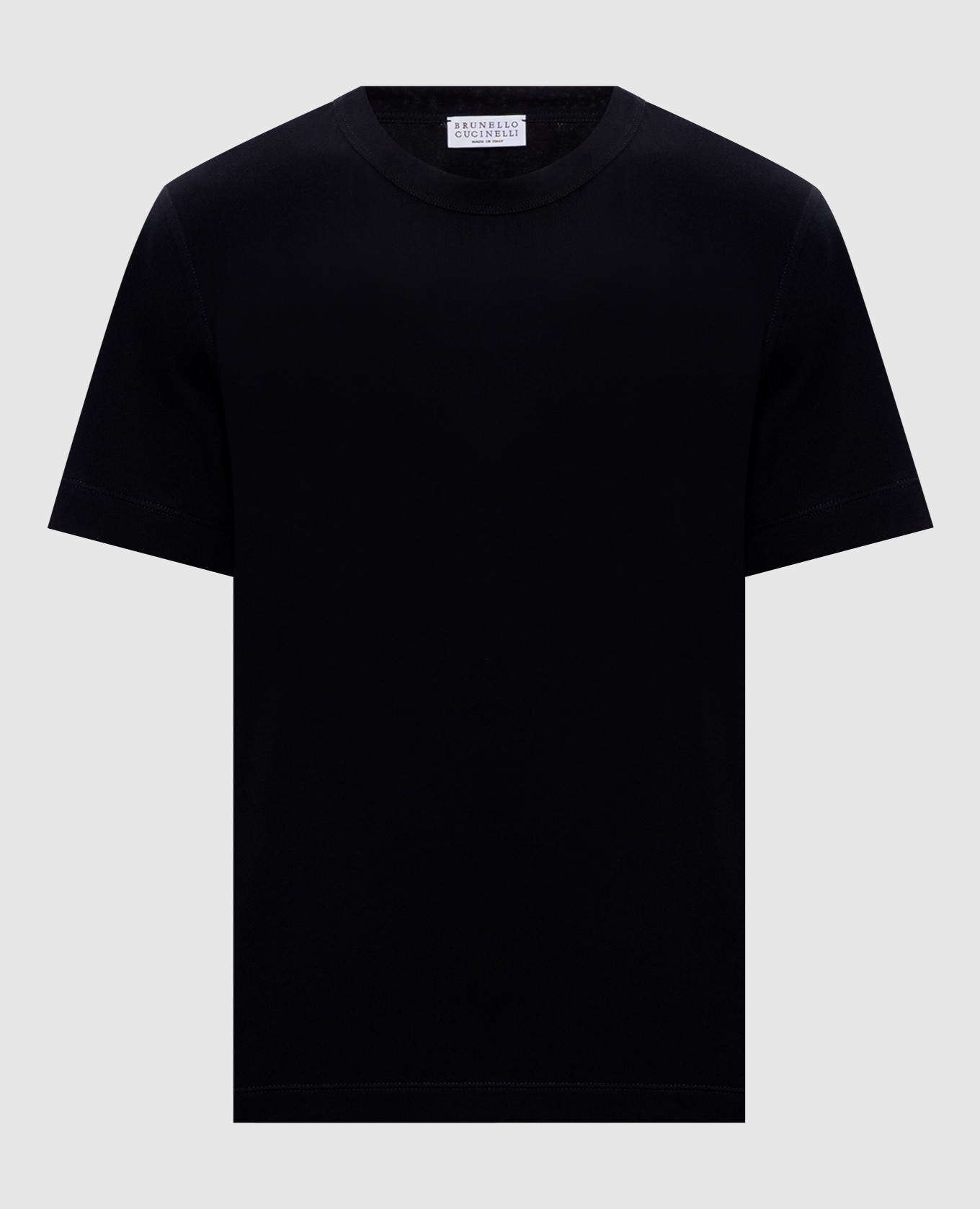 Черная футболка с цепочкой мониль