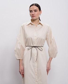 Peserico Коричневий шкіряний пояс з ланцюжком моніль A32602C0CC790