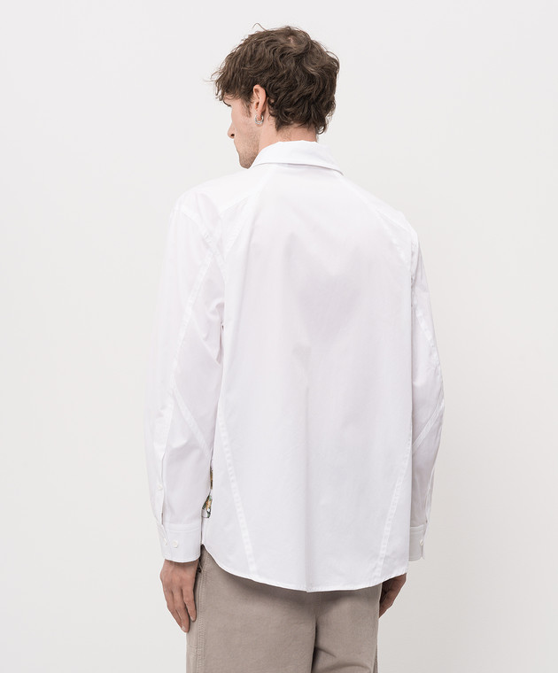 Off-White Белая рубашка с принтом Dream 44MGE04XZ26F005 изображение 4