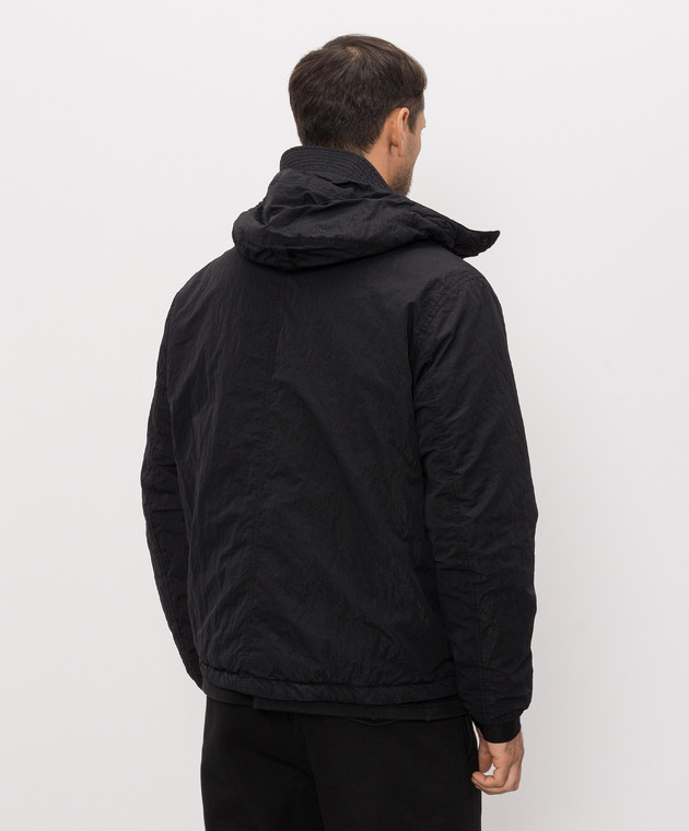 Stone Island Черная куртка с логотипом патча L2S15Q100007S0405 изображение 4