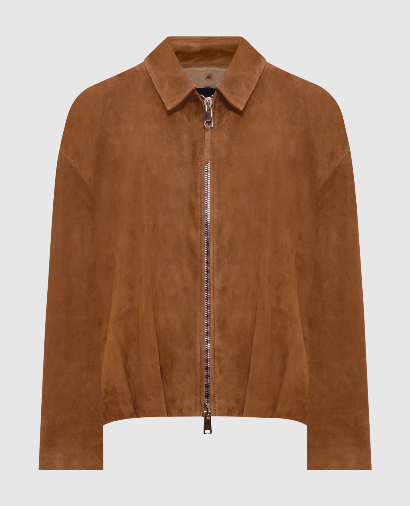 Коричневая замшевая куртка Lavy