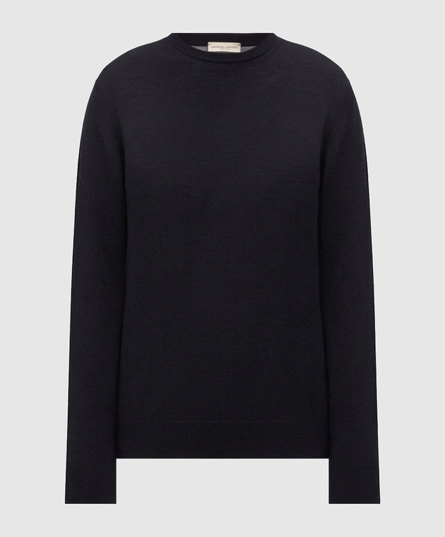 Cashmere&Whiskey Синій джемпер з вовни MU8121318541R