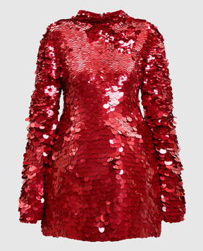 Max Mara Sportmax Червона сукня TEFRITE з паєтками TEFRITE04
