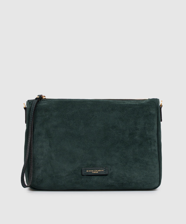 Gianni Chiarini Зеленая замшевая сумка Nora BS10225CMPL