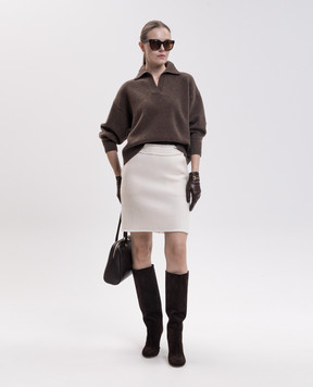 Max Mara Weekend Коричневий пуловер AGRE з вовни WKDAGRE