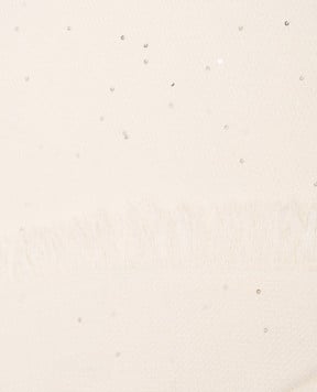 Peserico Белый шарф с пайетками A31536C0CC750