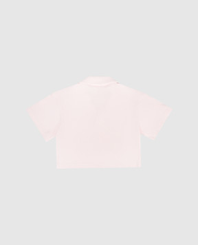 Palm Angels Дитяче рожеве поло з принтом логотипа PGGB001S26JER001