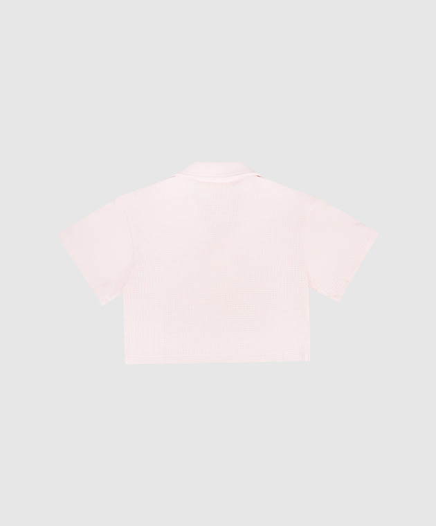 Palm Angels Дитяче рожеве поло з принтом логотипа PGGB001S26JER001 зображення 2