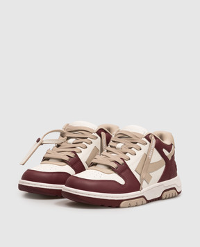 Off-White Кожаные кроссовки Out Of Office с нашивкой эмблемы OF05727609