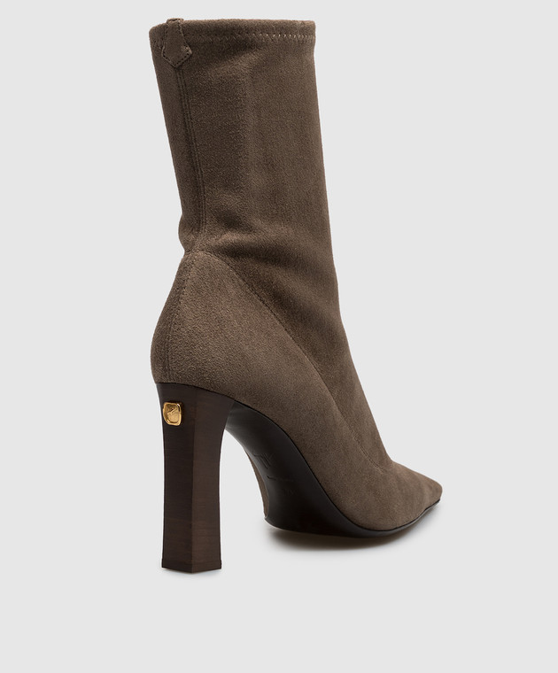 Giuseppe Zanotti Коричневые замшевые ботильоны SEAL I670000 изображение 3